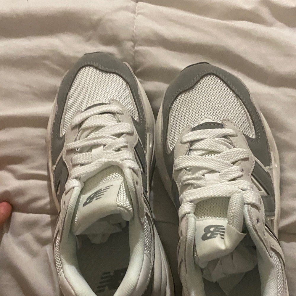 New Balance Mesh Sneakers in White and Gray